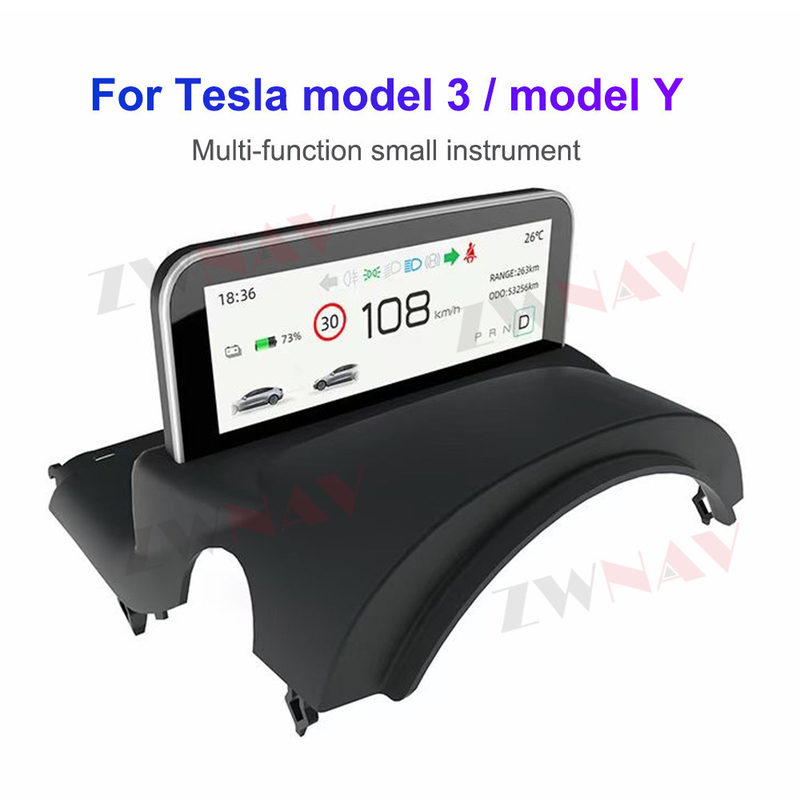 4,6-inch digitaal instrumentenpaneel Tesla Model 3 Model Y AMD/Intel Car LCD-dashboard