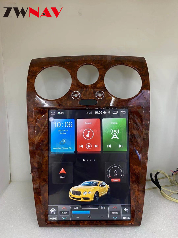 Android 11 Auto GPS Navigatie Head Unit Carplay Tesla 128GB voor Bentley