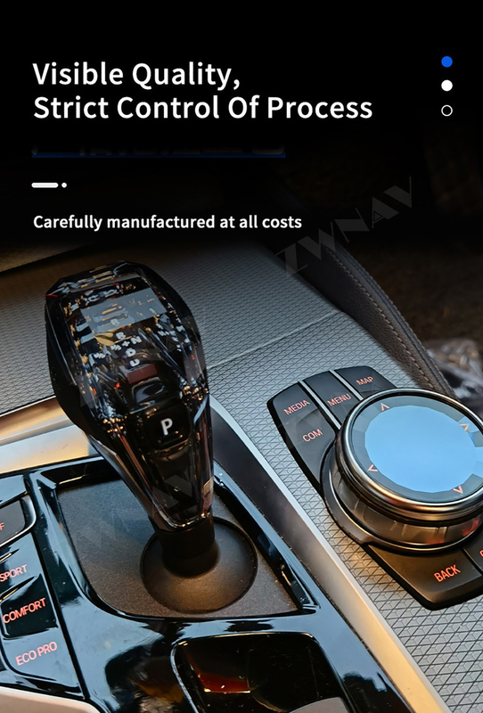 Crystal Handle Car Gear Shift-Knop voor BMW Draaier van de de Stok de Hoofdhefboom van de 7 Reeksenhefboom