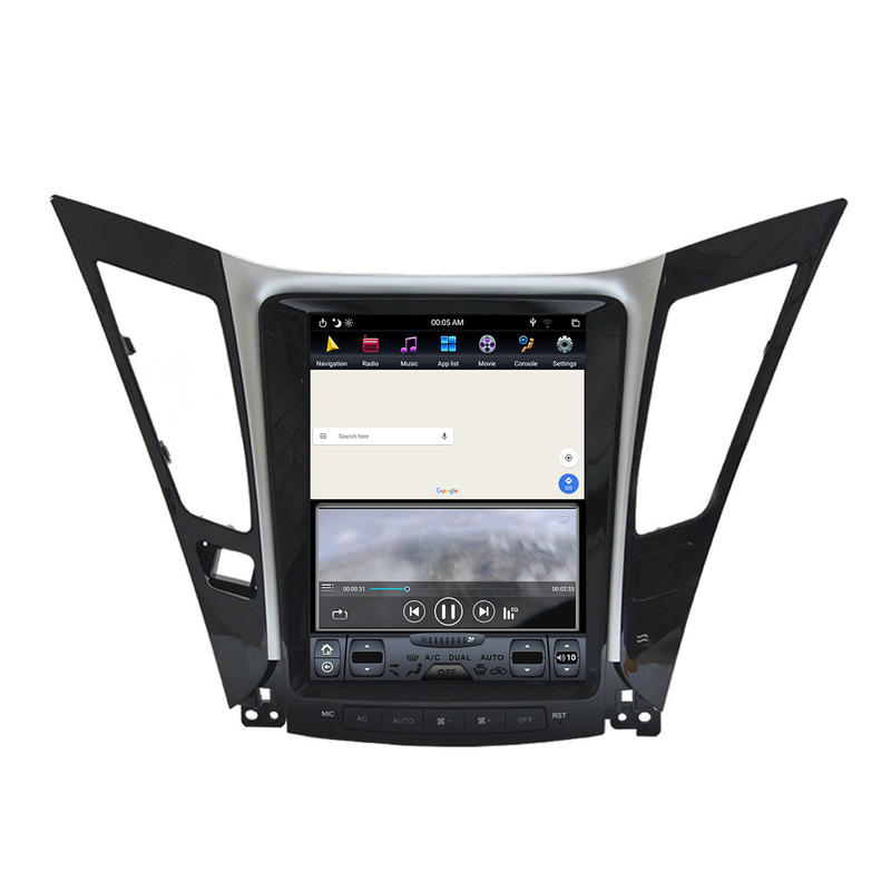de Sonate Hoofdeenheid Android 10 van 10,4 duim 2012 Hyundai volledige hdmedia speler voor auto