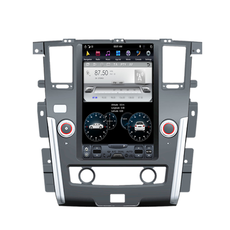 128G-de navigatie Android Media Player van de teslastijl voor Auto Nissan Patrol 2010 2017