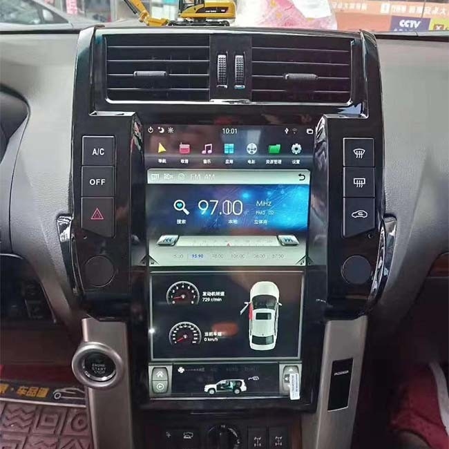 NXP6686 van de de Eenheids Enige DIN Android Auto van Toyota Prado de Hoofd Stereo 13,6 duim