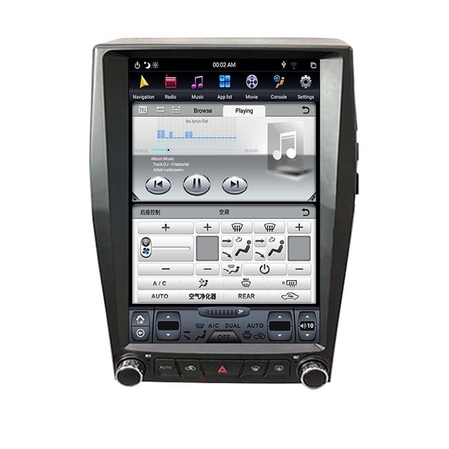 RK3399 6 Kernrand Ford Sat Nav DVD 128GB Android 9,0 Autostereo-installatie