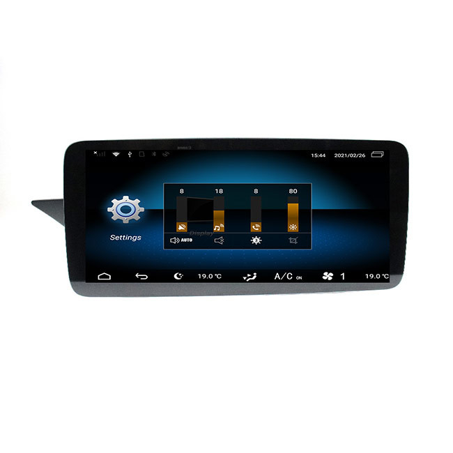 12.3inch Mercedes Benz Head Unit Single Din Android 10,0 45V-de Radio van Autogps