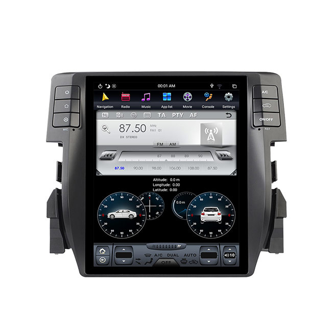 Het verticale Scherm 128G kiest de Hoofdeenheid van DIN Bluetooth voor Honda Civic uit