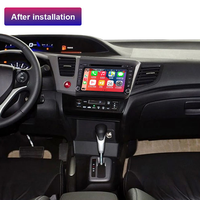 Stereo-installatie van de de Eenheids Dubbele DIN Auto van PX5 PX6 de Hoofd voor Honda Civic 2012 2015