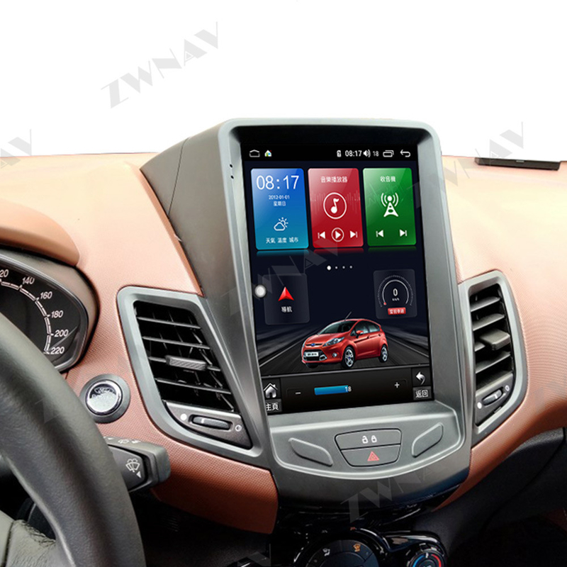Auto Hoofd de Eenheids Radionavigatie Android 10 van 10,4 Duimandroid Carplay voor Ford Fiesta