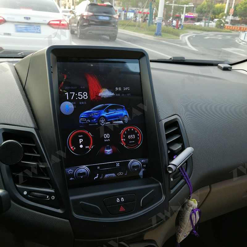 Auto Hoofd de Eenheids Radionavigatie Android 10 van 10,4 Duimandroid Carplay voor Ford Fiesta