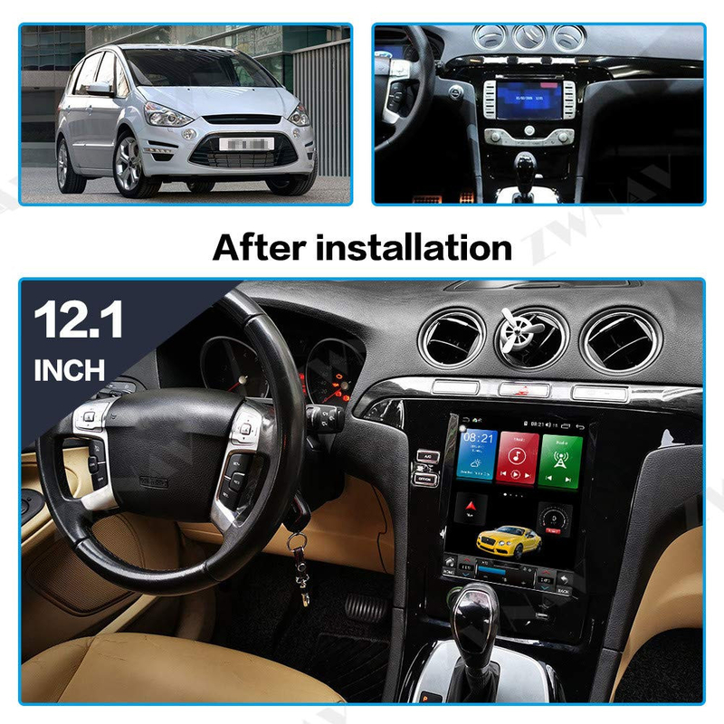 De radio Stereo Hoofdeenheid Android 11 van de Navigatieauto Carplay voor de s-Maximum Melkweg 2007-2015 van Ford
