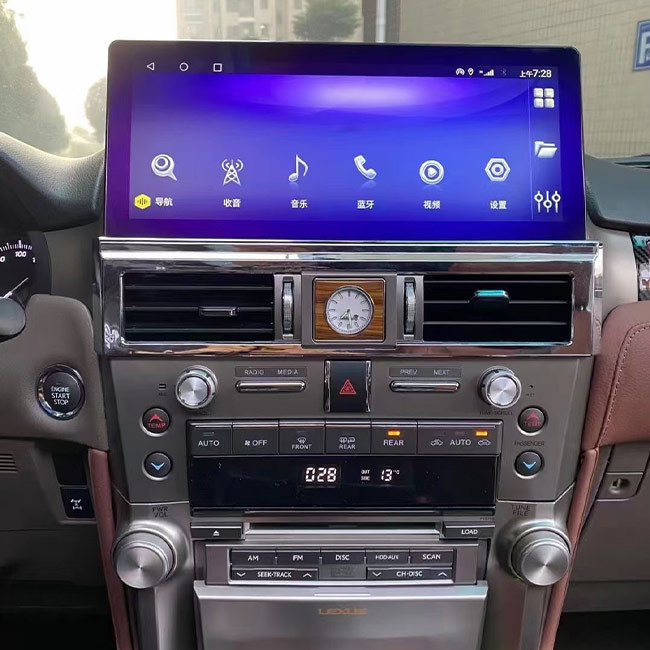 Android 10 van de Autonavigatie 12.3 de Duim Van verschillende media 4G LTE SIM For Lexus GX460 GX400 2010-2019