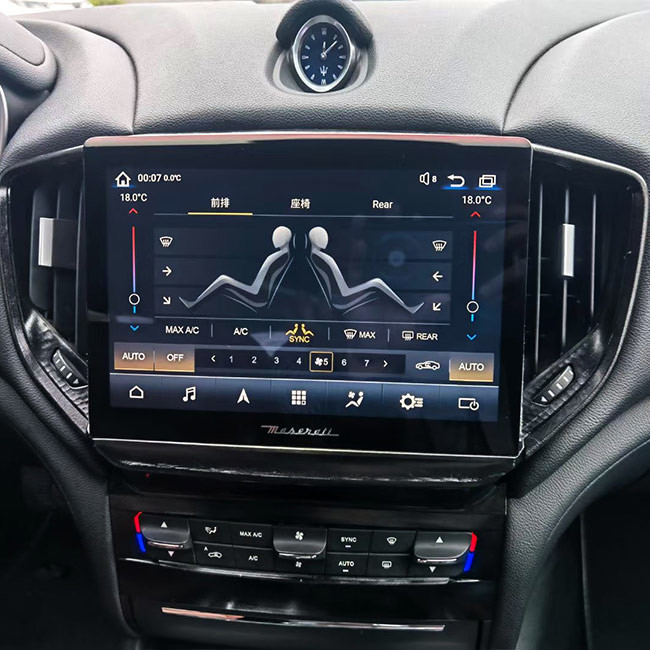 2 van de Ontvangersgps van DIN Android Auto Stereospeler Van verschillende media voor Maserati Ghibli 2017-2020